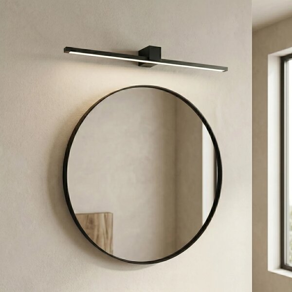 Επιτοίχο φωτιστικό μπάνιου LED SWE051-1W 80 cm Black