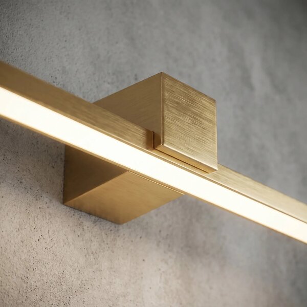 Επιτοίχο φωτιστικό μπάνιου LED SWE046-1W 40cm GOLD BRUSH