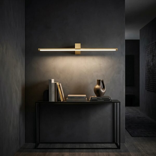 Επιτοίχο φωτιστικό μπάνιου LED SWE048-1W 80cm GOLD BRUSH