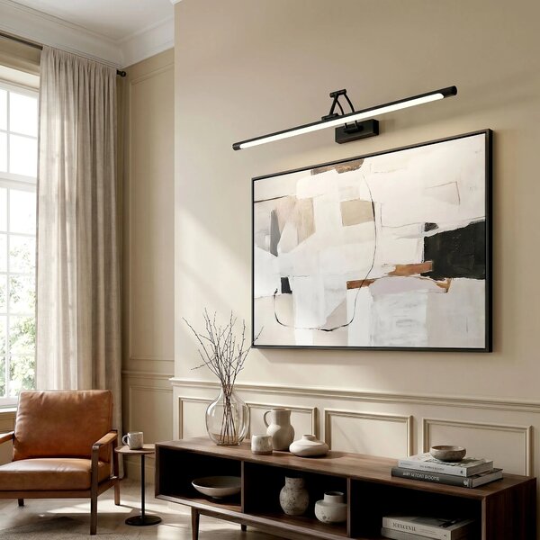 Επιτοίχο φωτιστικό μπάνιου LED SWE027-1W 80cm Black