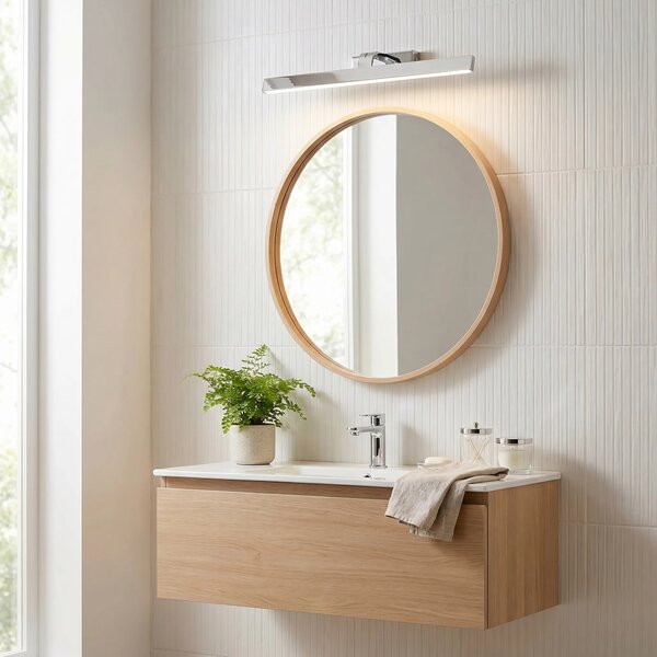 Επιτοίχο φωτιστικό μπάνιου LED SWE002-1W 58cm CHROME