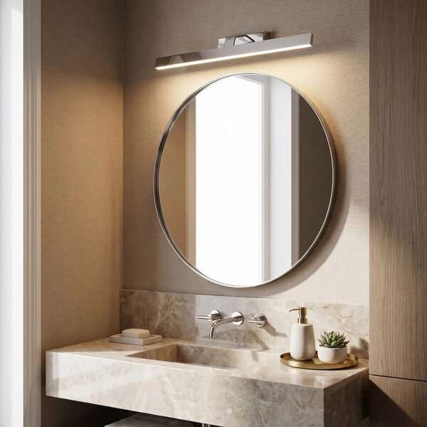 Επιτοίχο φωτιστικό μπάνιου LED SWE002-1W 58cm CHROME
