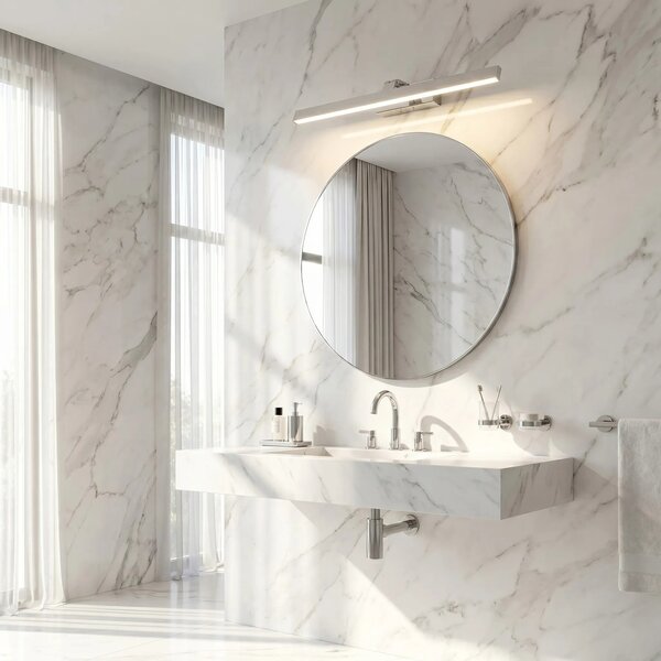 Επιτοίχο φωτιστικό μπάνιου LED SWE002-1W 58cm CHROME