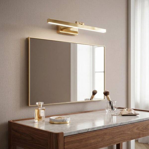 Επιτοίχο φωτιστικό μπάνιου LED APP1861-1W 60 cm GOLD