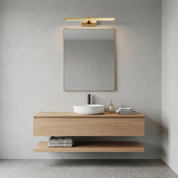 Επιτοίχο φωτιστικό μπάνιου LED APP1861-1W 60 cm GOLD