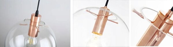 Φωτιστικό οροφής Lassi 25 cm APP040-1CP Rose Gold