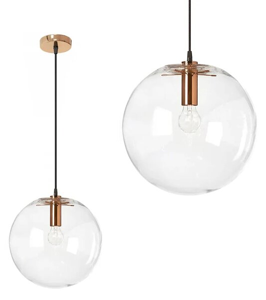 Κρεμαστό γυάλινο φωτιστικό οροφής Lassi 20 cm app039-1cp Rose Gold