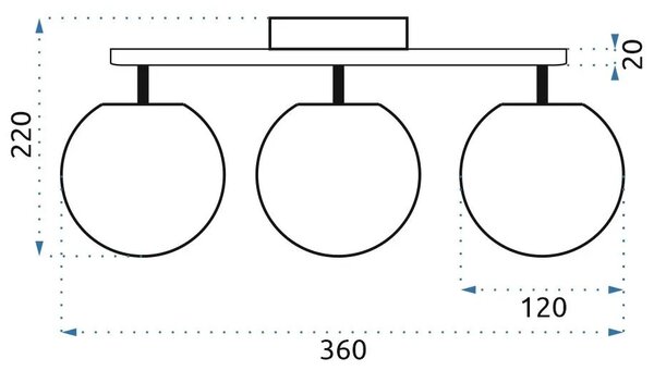 ΚΡΕΜΑΣΤΟ ΦΩΤΙΣΤΙΚΟ GLAMOR APP672-3C CHROME