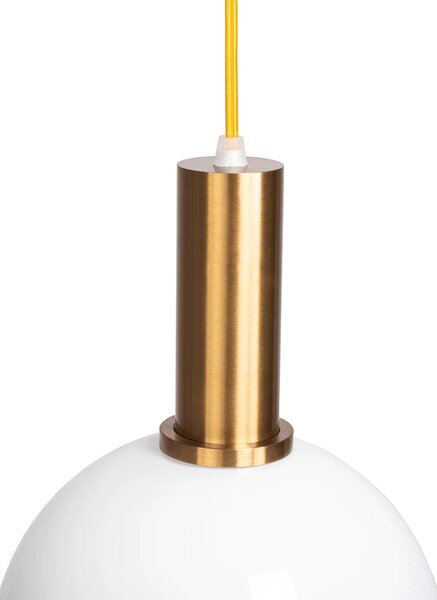 Κρεμαστό φωτιστικό Milk Glass Ball APP666-1CP Gold