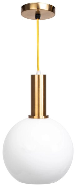 Κρεμαστό φωτιστικό Milk Glass Ball APP666-1CP Gold