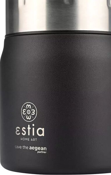 Ανοξείδωτος θερμός φαγητού Lunch Pot Save the Aegean 0.5lt Estia 19 - Dark green