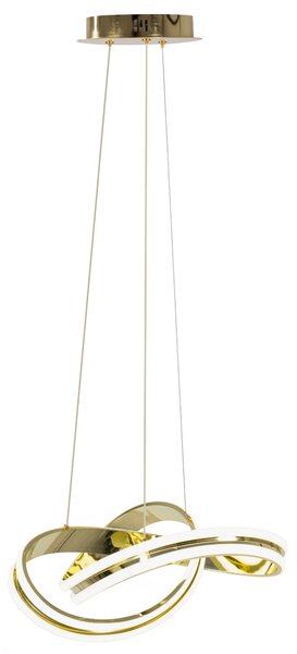 Μοντέρνο φωτιστικό οροφής LED + APP818-CP REMOTE Gold
