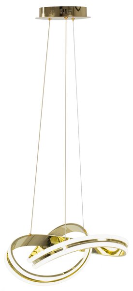 Μοντέρνο φωτιστικό οροφής LED + APP818-CP REMOTE Gold