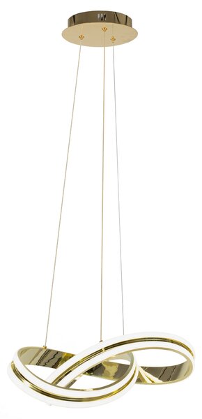 Μοντέρνο φωτιστικό οροφής LED + APP818-CP REMOTE Gold