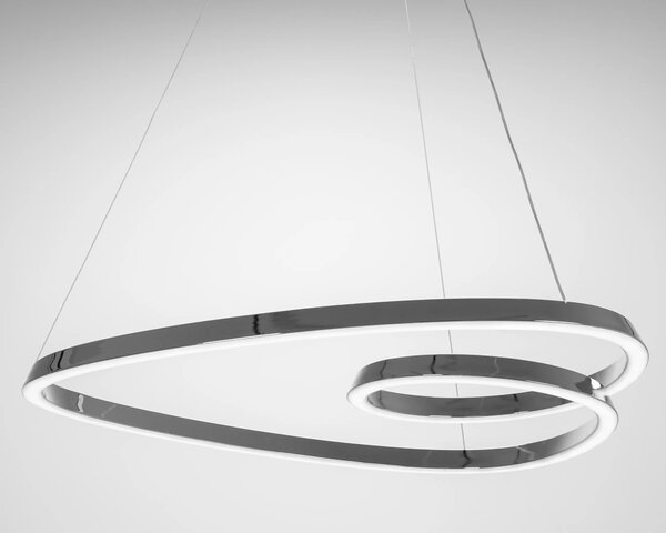Κρεμαστό φωτιστικό οροφής LED Loop + Τηλεχειριστήριο APP798-cp Chrome