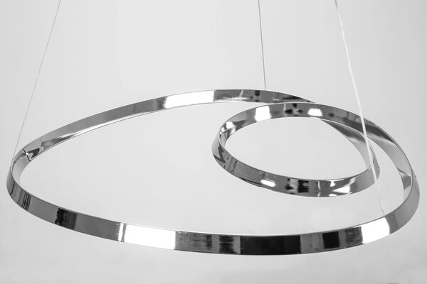 Κρεμαστό φωτιστικό οροφής LED Loop + Τηλεχειριστήριο APP798-cp Chrome