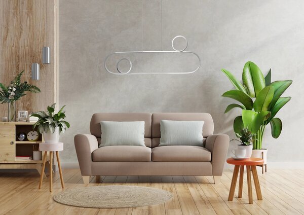 APP810-CP CHROM LED Κρεμαστό φωτιστικό οροφής + τηλεχειριστήριο