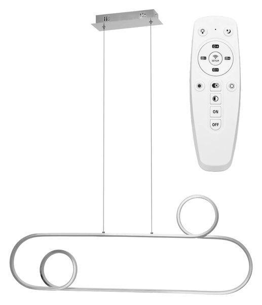 APP810-CP CHROM LED Κρεμαστό φωτιστικό οροφής + τηλεχειριστήριο