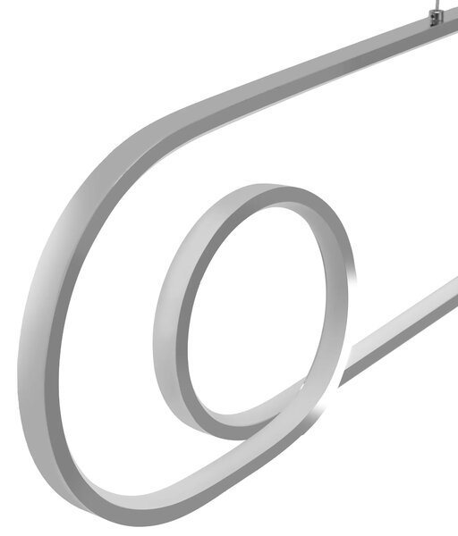 APP810-CP CHROM LED Κρεμαστό φωτιστικό οροφής + τηλεχειριστήριο