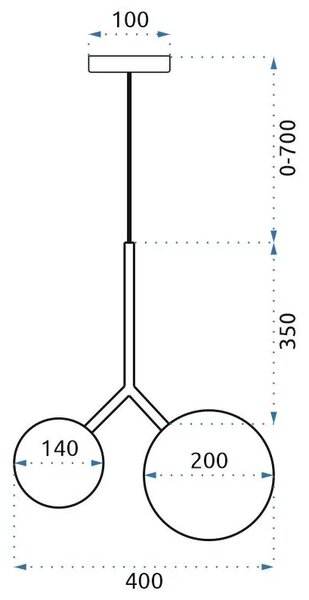 APP1013-2CP Κρεμαστό φωτιστικό