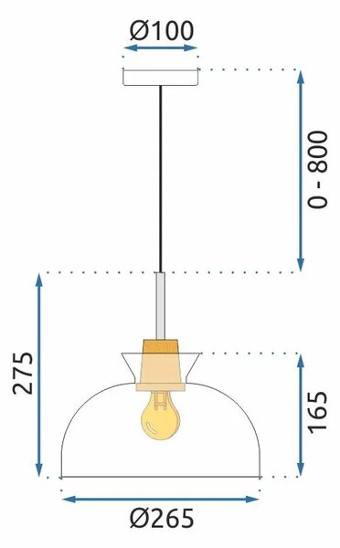 APP1184-1CP C Κρεμαστό φωτιστικό