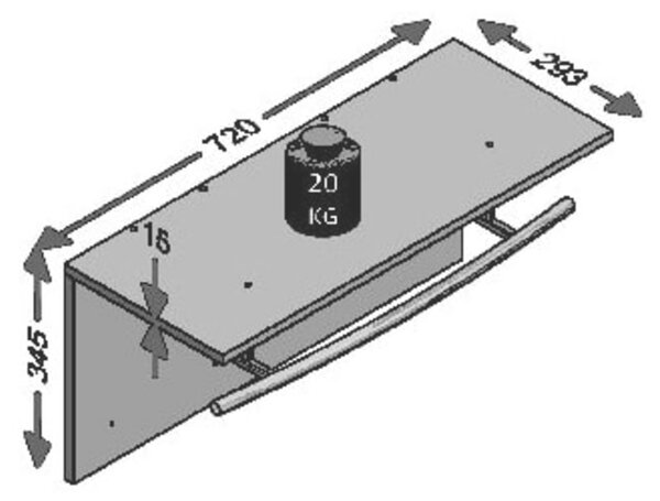 FMD Κρεμάστρα Τοίχου Χρώμα Δρυός 72 x 29,3 x 34,5 εκ