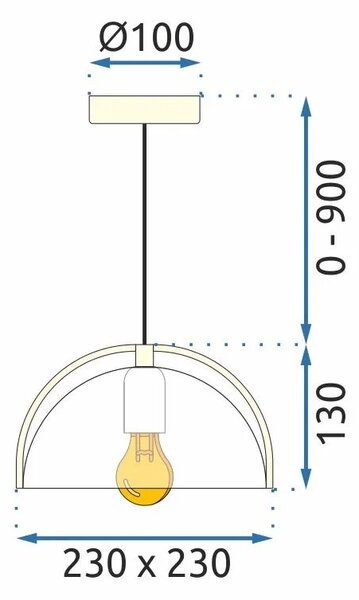 APP1216-1CP Κρεμαστό φωτιστικό