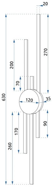 ΦΩΤΙΣΤΙΚΟ ΤΟΙΧΟΥ LED APP1437-W BLACK GOLD