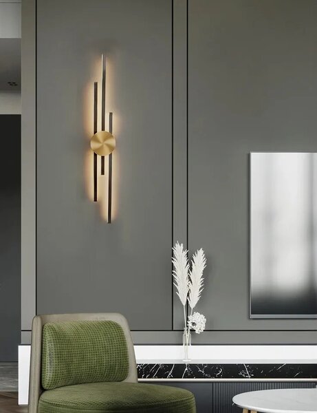 ΦΩΤΙΣΤΙΚΟ ΤΟΙΧΟΥ LED APP1437-W BLACK GOLD