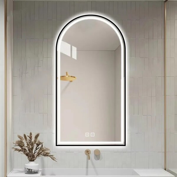 ΚΑΘΡΕΦΤΗΣ ΤΟΙΧΟΥ LED 60x100cm DASH BLACK