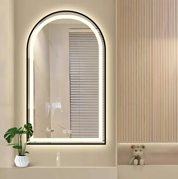 ΚΑΘΡΕΦΤΗΣ ΤΟΙΧΟΥ LED 60x100cm DASH BLACK
