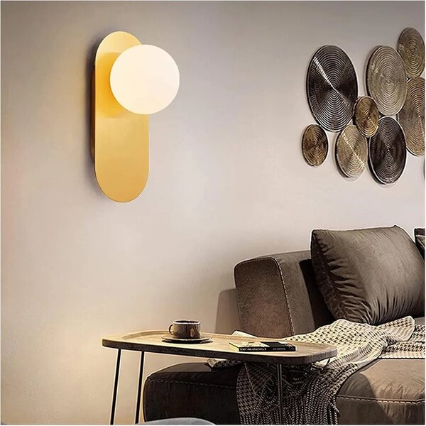 Φωτιστικό τοίχου APP1587-1W Gold