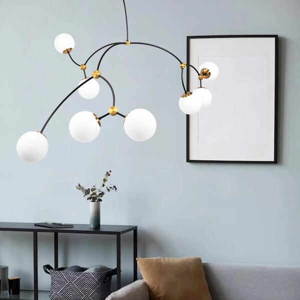 Φωτιστικό οροφής BLACK MAT APP1673-8CP