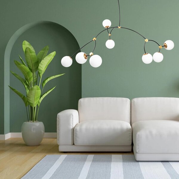 Φωτιστικό οροφής BLACK MAT APP1673-8CP