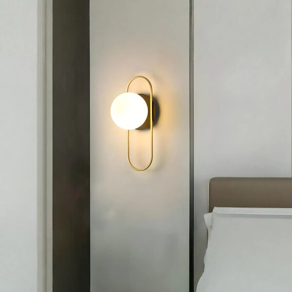 ΦΩΤΙΣΤΙΚΟ ΤΟΙΧΟΥ SCALL APP1756-1W BRUSH GOLD WHITE