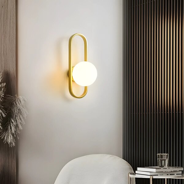 ΦΩΤΙΣΤΙΚΟ ΤΟΙΧΟΥ SCALL APP1756-1W BRUSH GOLD WHITE