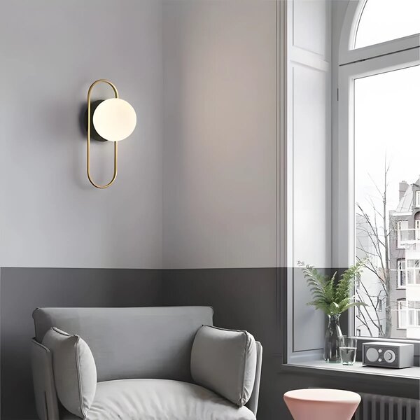 ΦΩΤΙΣΤΙΚΟ ΤΟΙΧΟΥ SCALL APP1756-1W BRUSH GOLD WHITE