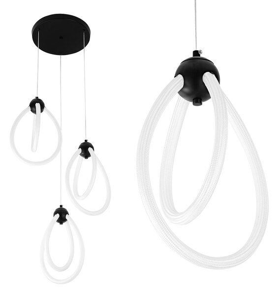 Λάμπα LED G022-3CPR Black