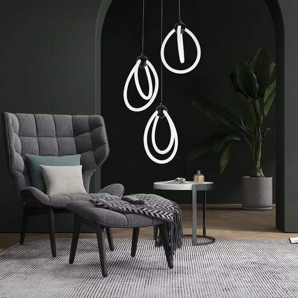 Λάμπα LED G022-3CPR Black