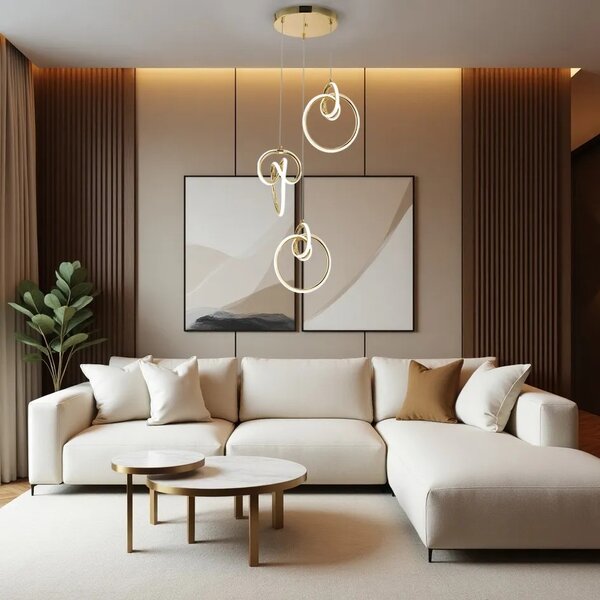 Φωτιστικό οροφής LED G072-3CPR Gold
