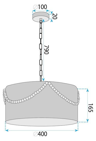 Λάμπα APP1741-1CP 40 cm