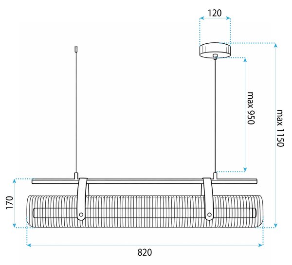 Λάμπα LED APP1796-CP Brush Gold