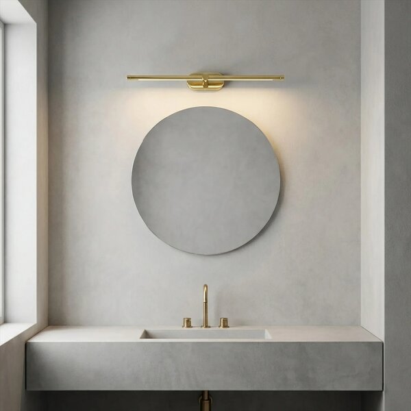 Επιτοίχο φωτιστικό μπάνιου LED APP1890-1W 60 cm GOLD