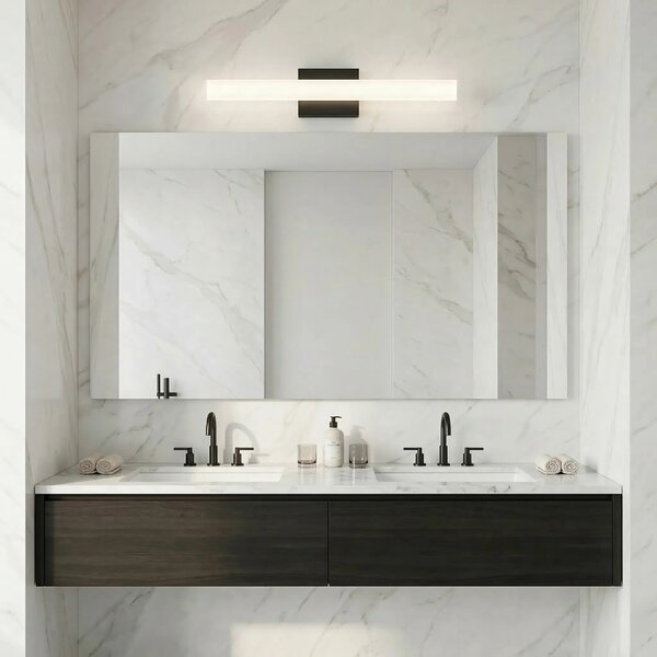ΦΩΤΙΣΤΙΚΟ ΤΟΙΧΟΥ ΜΠΑΝΙΟΥ LED 42CM APP1854-1W BLACK
