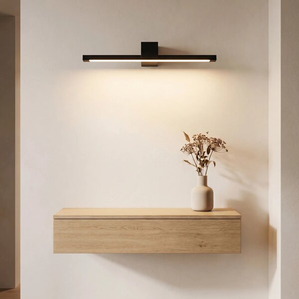 Επιτοίχο φωτιστικό μπάνιου LED SWE050-1W 60 cm Black