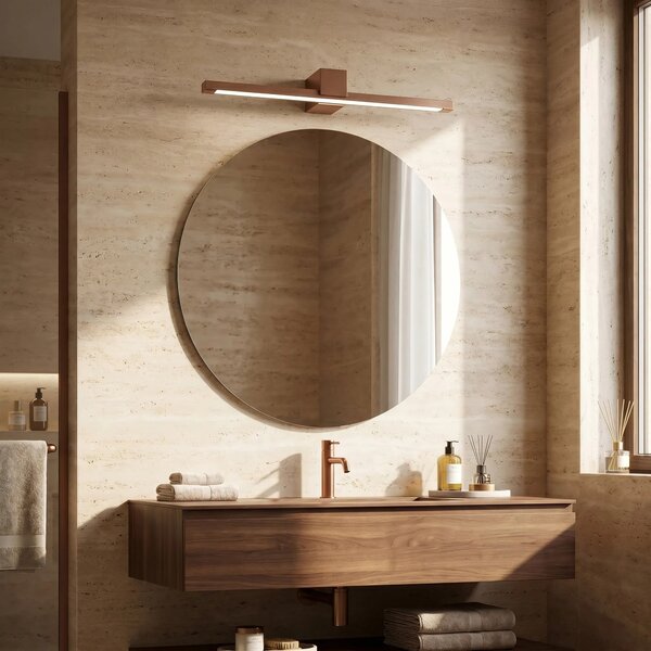Επιτοίχο φωτιστικό μπάνιου LED SWE053-1W 60 cm COPPER BRUSH