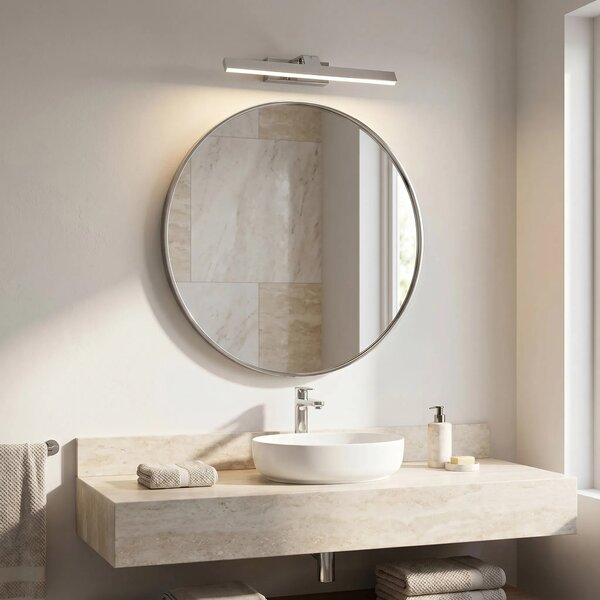 Επιτοίχο φωτιστικό μπάνιου LED SWE001-1W 43cm CHROME