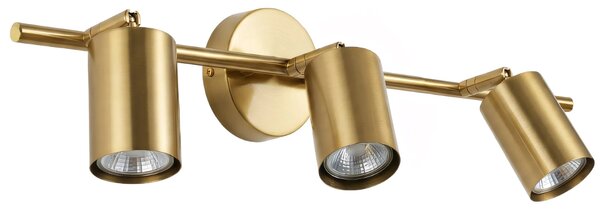 Επιτοίχο φωτιστικό μπάνιου APP1898-3W BRUSH GOLD