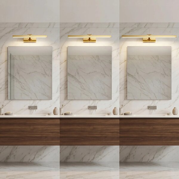 Επιτοίχο φωτιστικό μπάνιου LED APP1860-1W 40cm GOLD