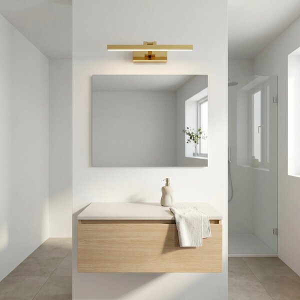 Επιτοίχο φωτιστικό μπάνιου LED APP1860-1W 40cm GOLD